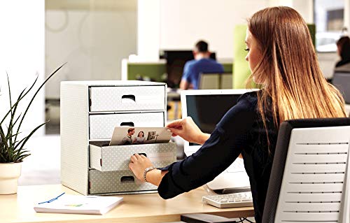 fellowes-bankers-box-style-module-de-classement-4-tiroirs-vert-blanc image 6