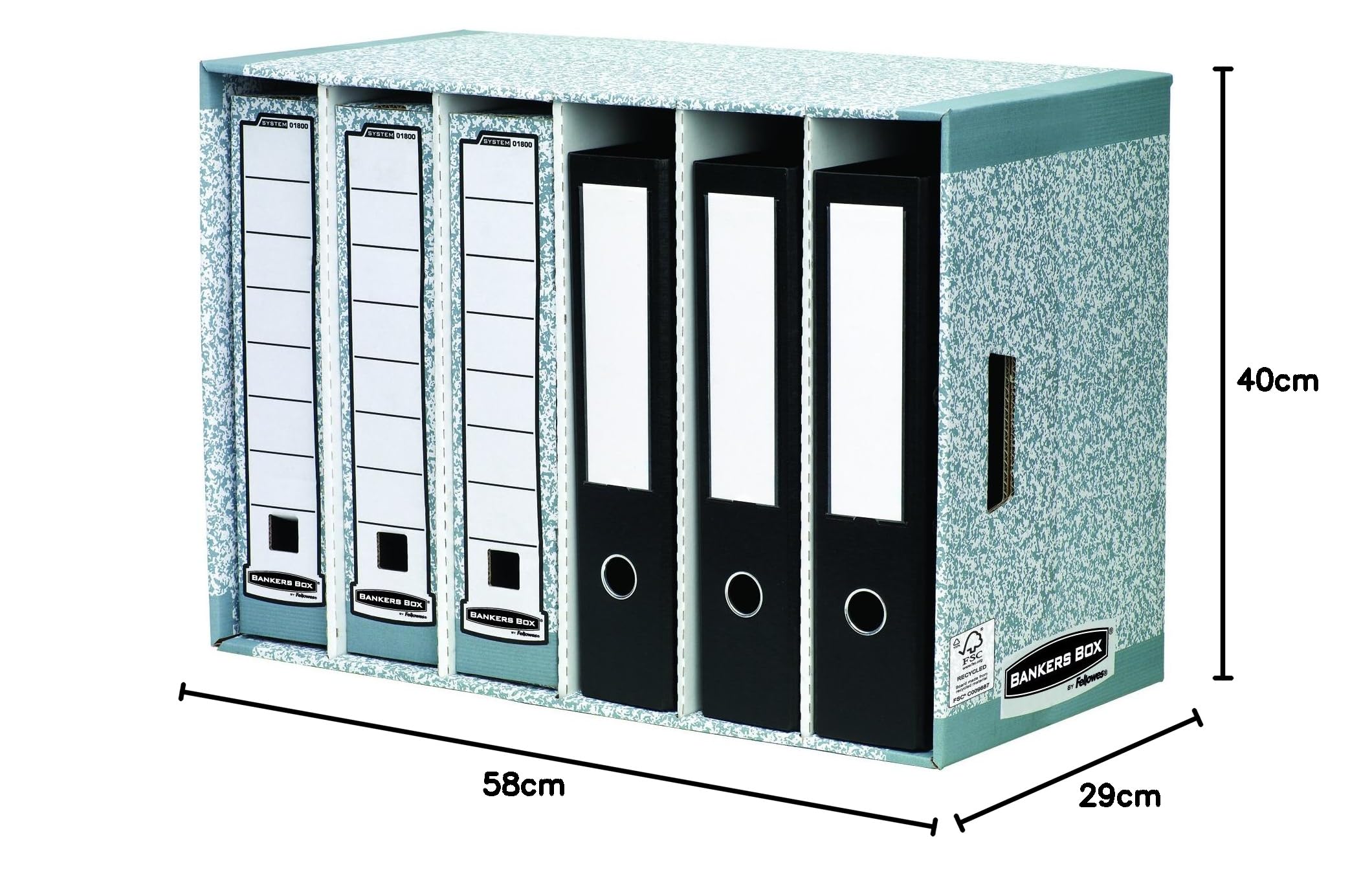 fellowes-bankers-box-system-modules-de-classement-gris-6-compartiments image 8