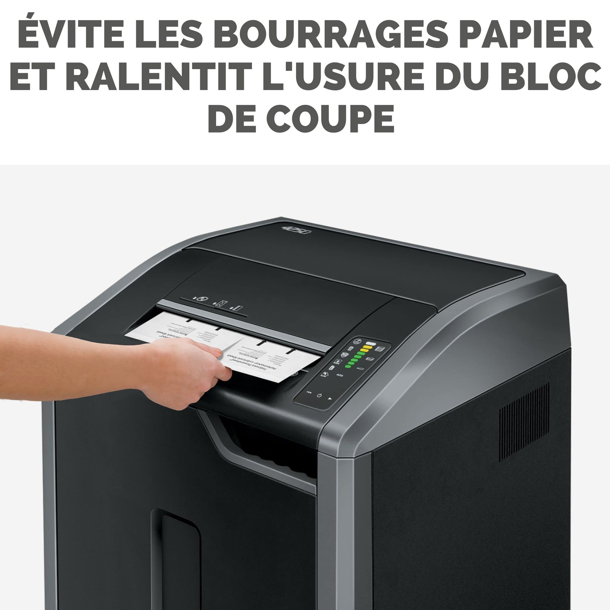 fellowes-lot-de-10-feuilles-lubrifiantes-pour-destructeur-coupe-crois-e-et-micro image 2