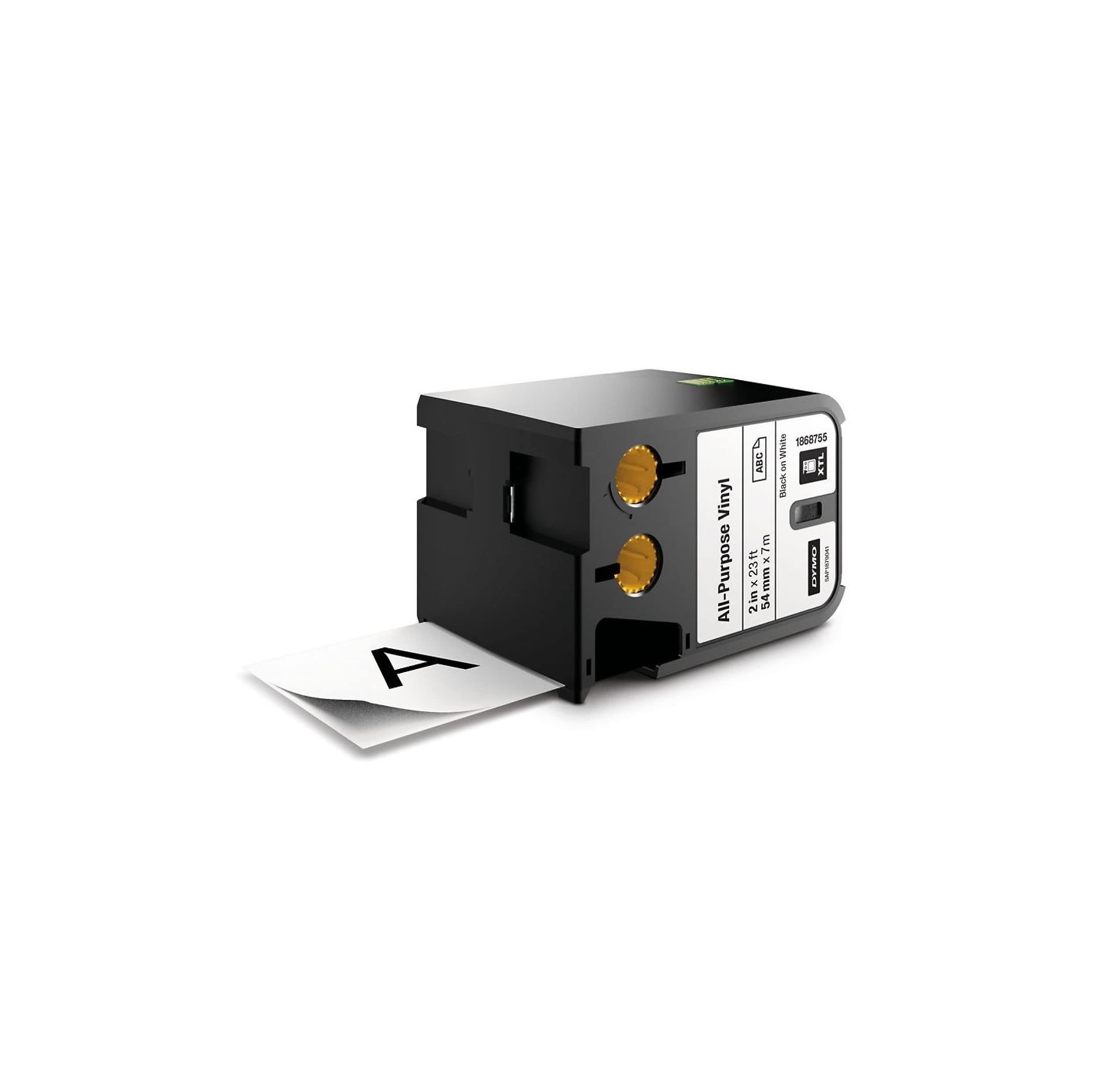 dymo-xtl-cassette-vinyle-54-mm-x-7-m-noir-sur-blanc image 1