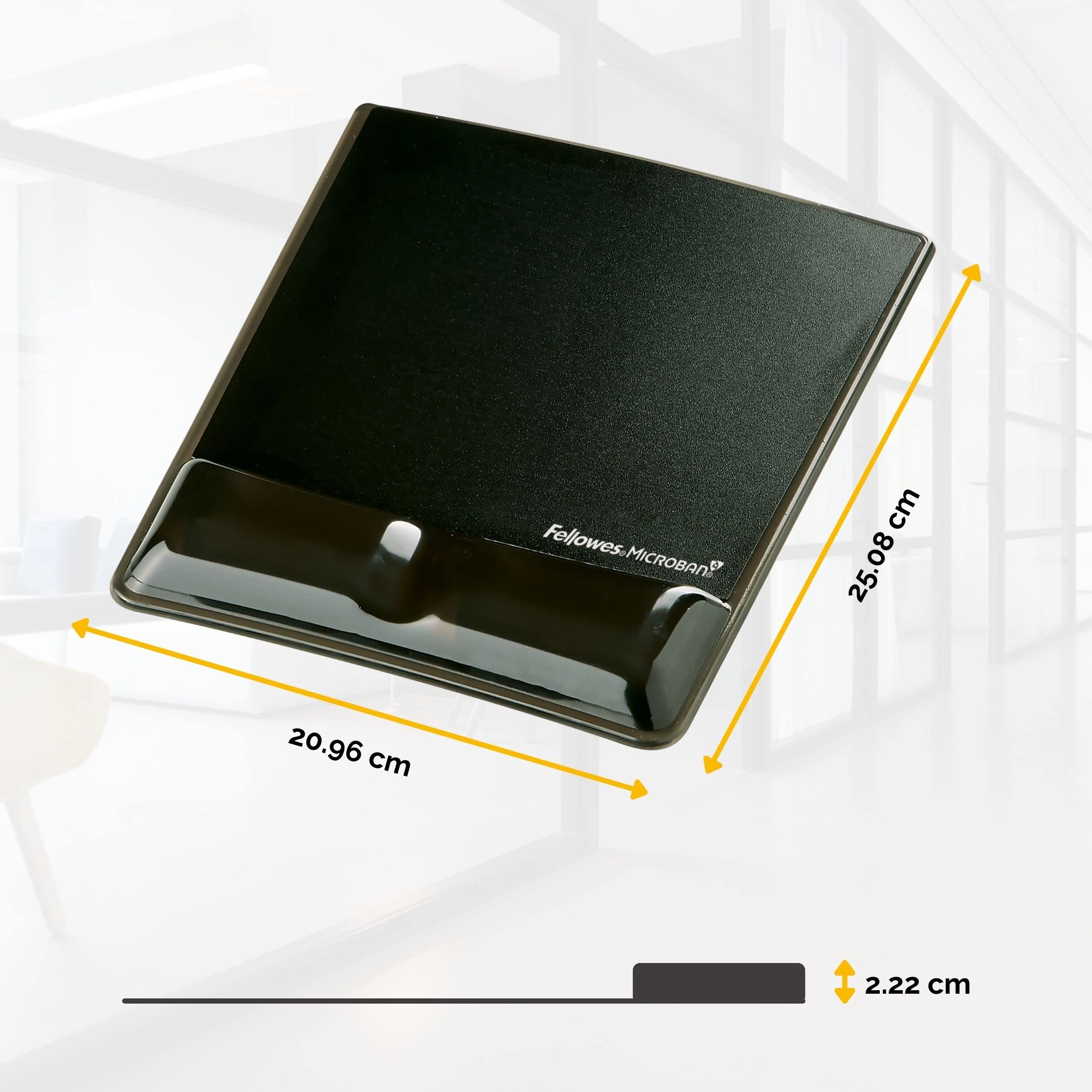fellowes-health-v-crystal-9182301-tapis-de-souris-ergonomique-repose-poignet-noi image 3