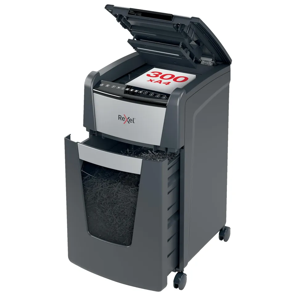 rexel-auto-300x-destructeur-automatique-coupe-crois-e-p4-300-feuilles-60-l image 1
