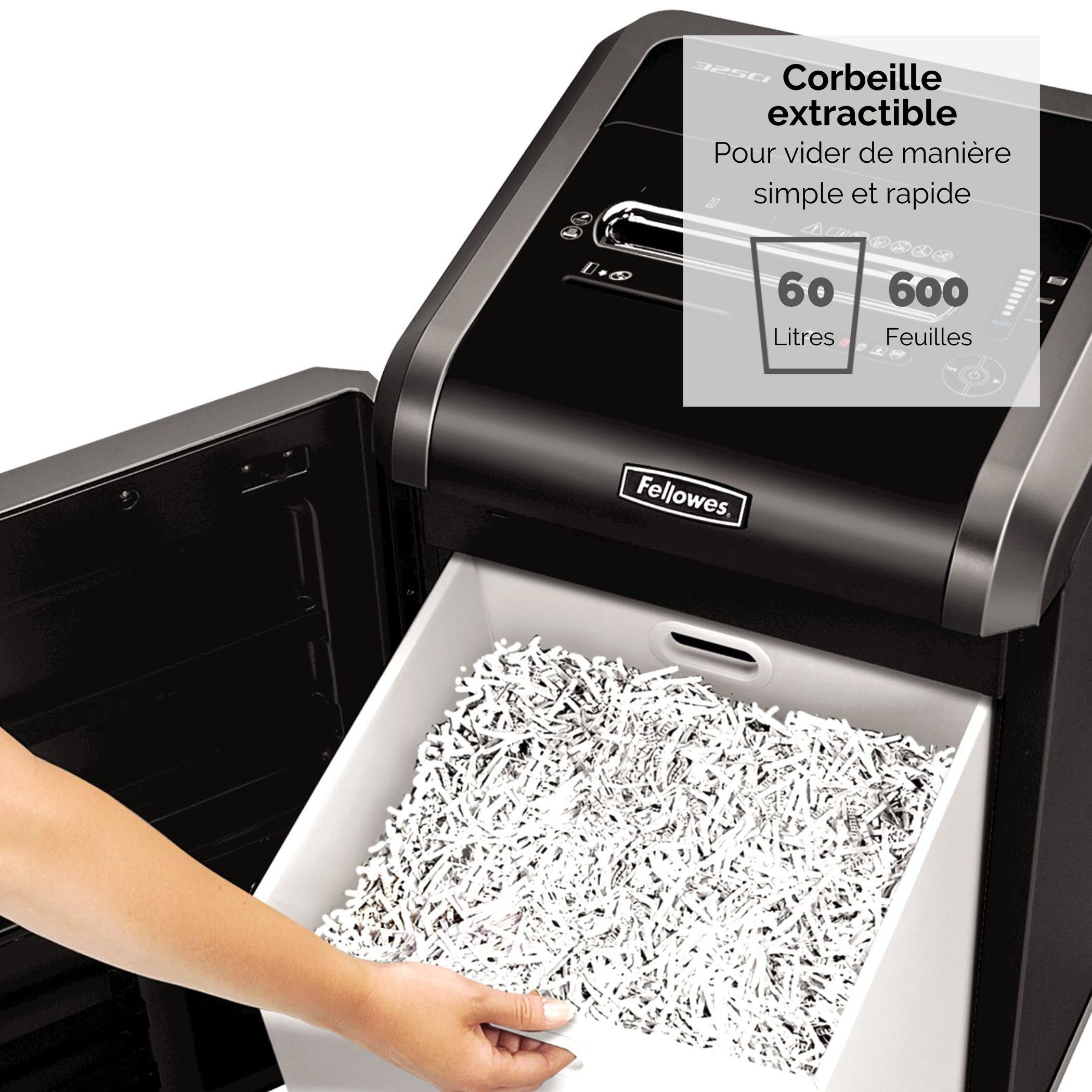 fellowes-powershred-225ci-destructeur-bureau-coupe-crois-e-20-feuilles-p-4-noir- image 4