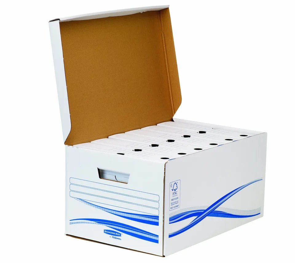 fellowes-bankers-box-bundle-basic-conteneur-maxi-6-bo-tes-archives-a4-80-mm-blan image 1