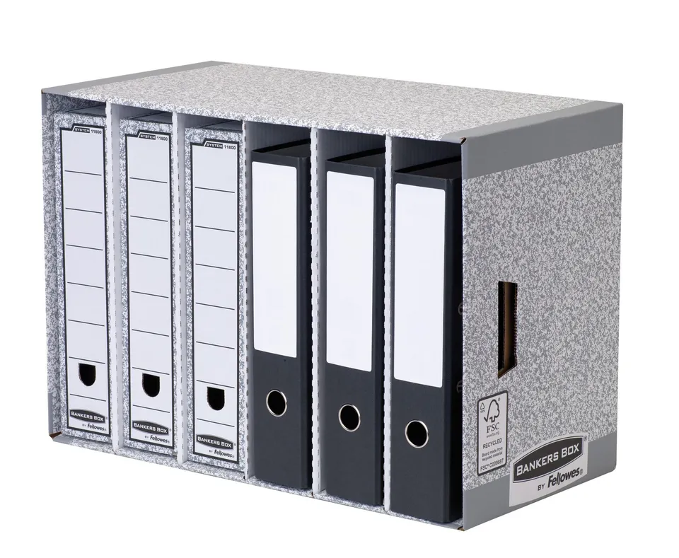fellowes-bankers-box-system-module-de-rangement-4-tiroirs-gris image 1