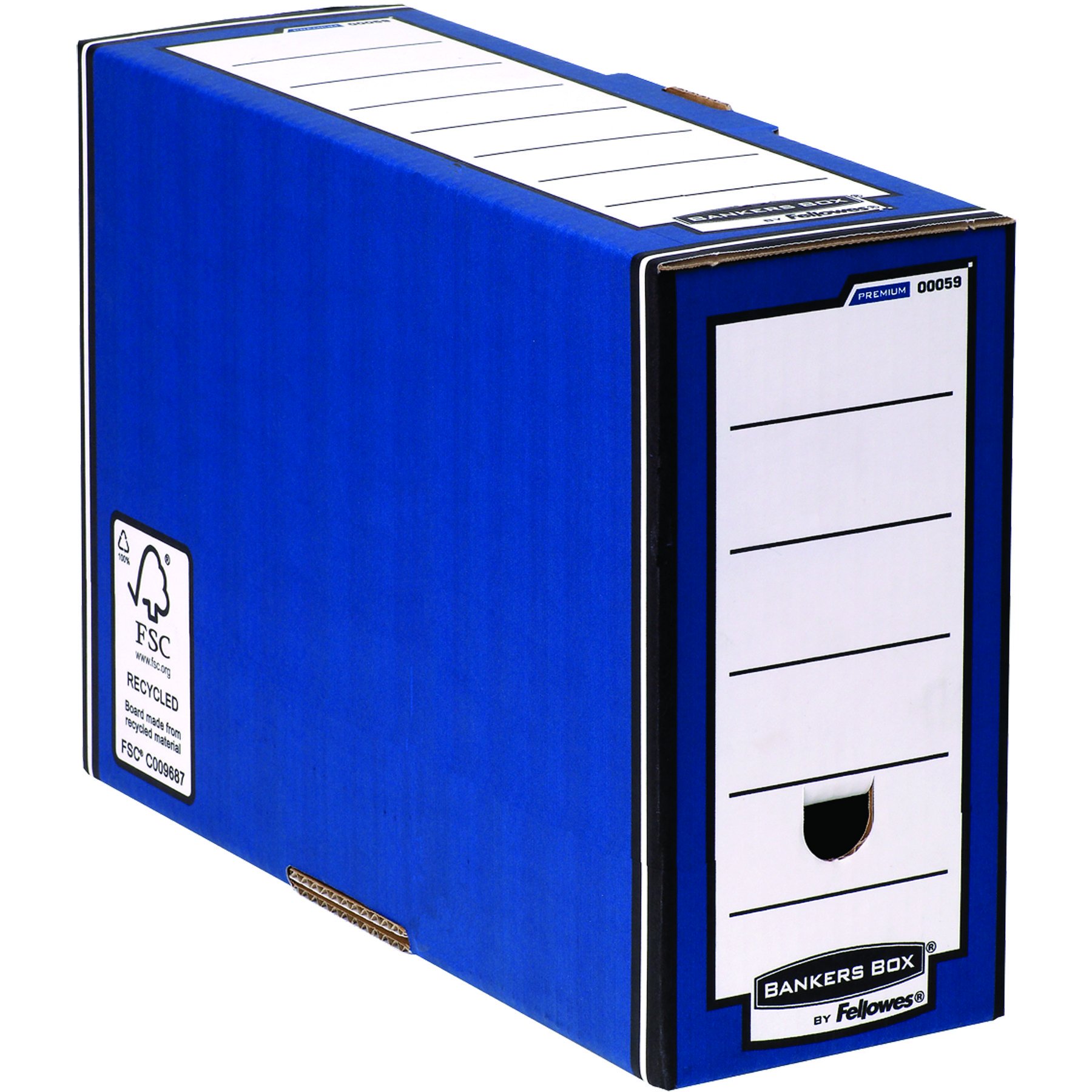 fellowes-bankers-box-premium-bo-te-archive-127-mm-bleue-lot-de-10 image 1