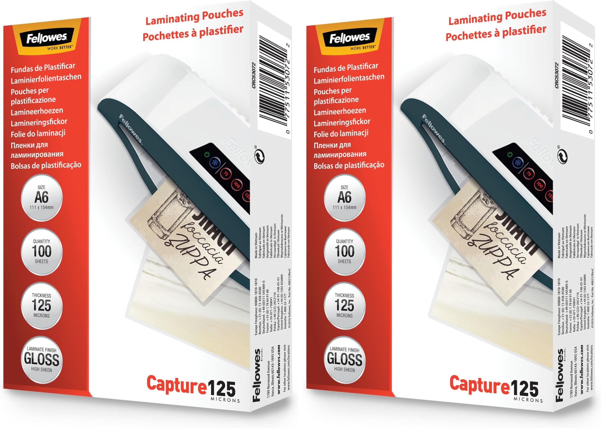fellowes-pochettes-de-plastification-a6-brillantes-250-microns-lot-de-100 image 7