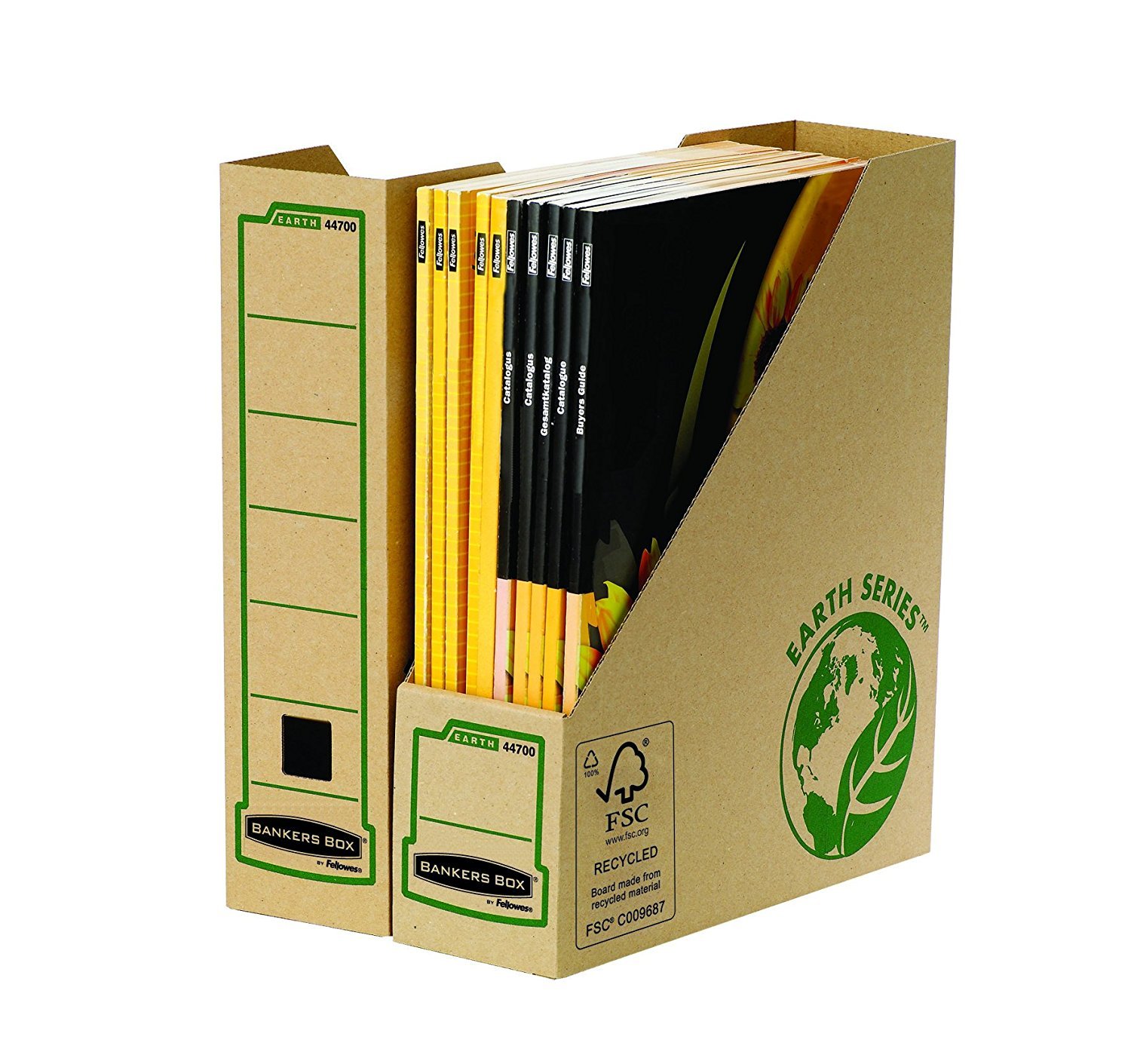 fellowes-bankers-box-earth-series-lot-20-bo-tes-archives-a4-80-mm-kraft-naturel image 2