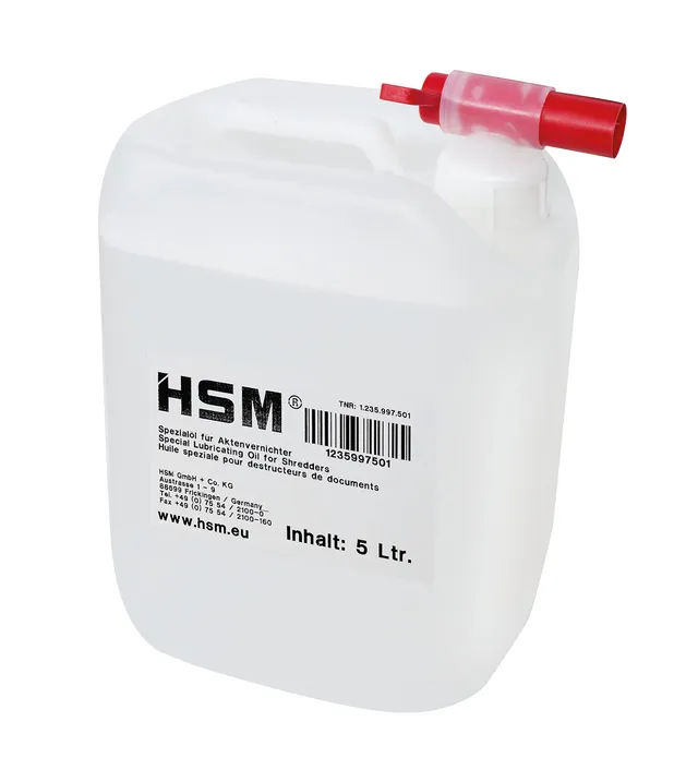 hsm-huile-de-lubrification-5-l-pour-destructeur-de-documents-securio image 1