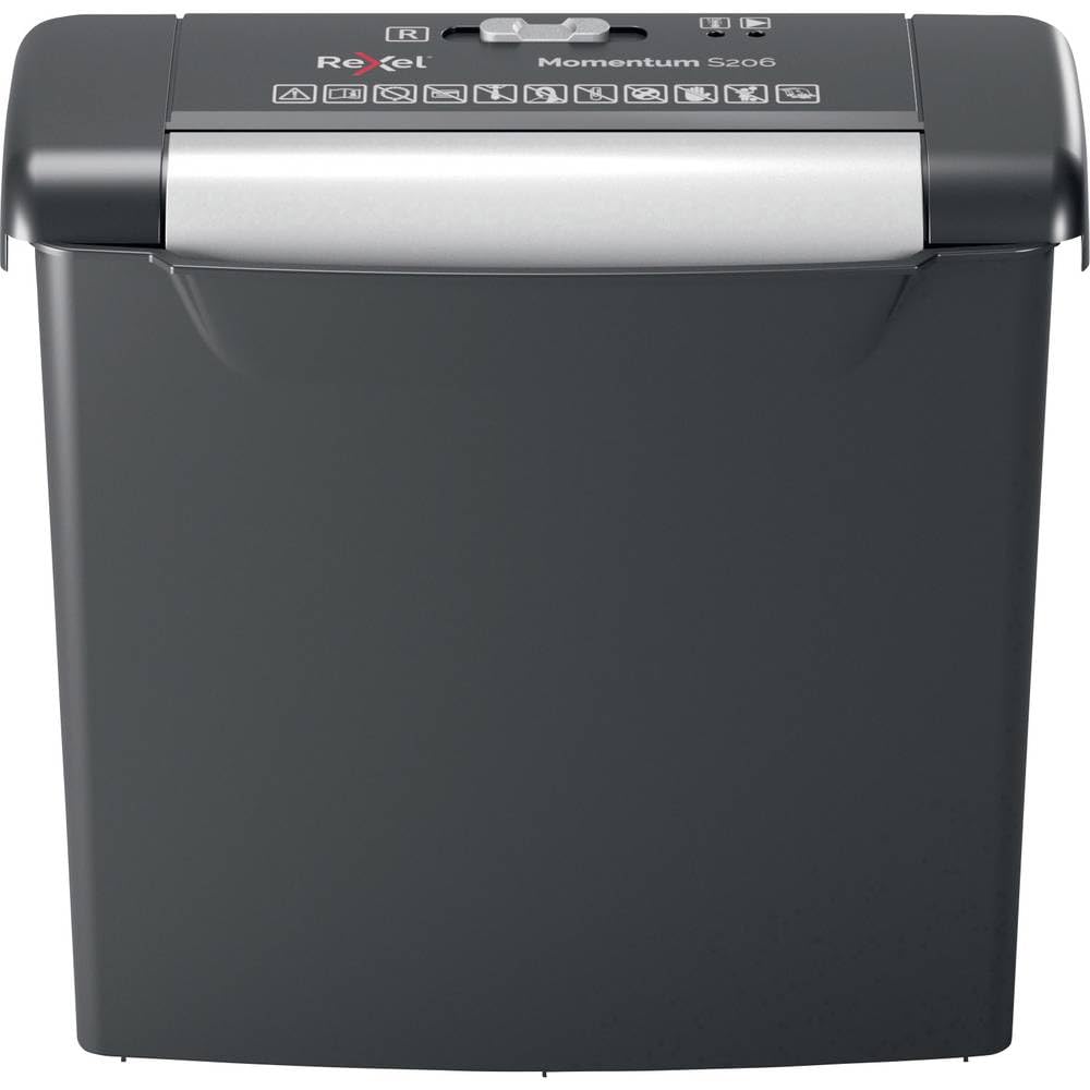 rexel-momentum-s206-destructeur-coupe-droite-6-feuilles-9-l-noir image 1