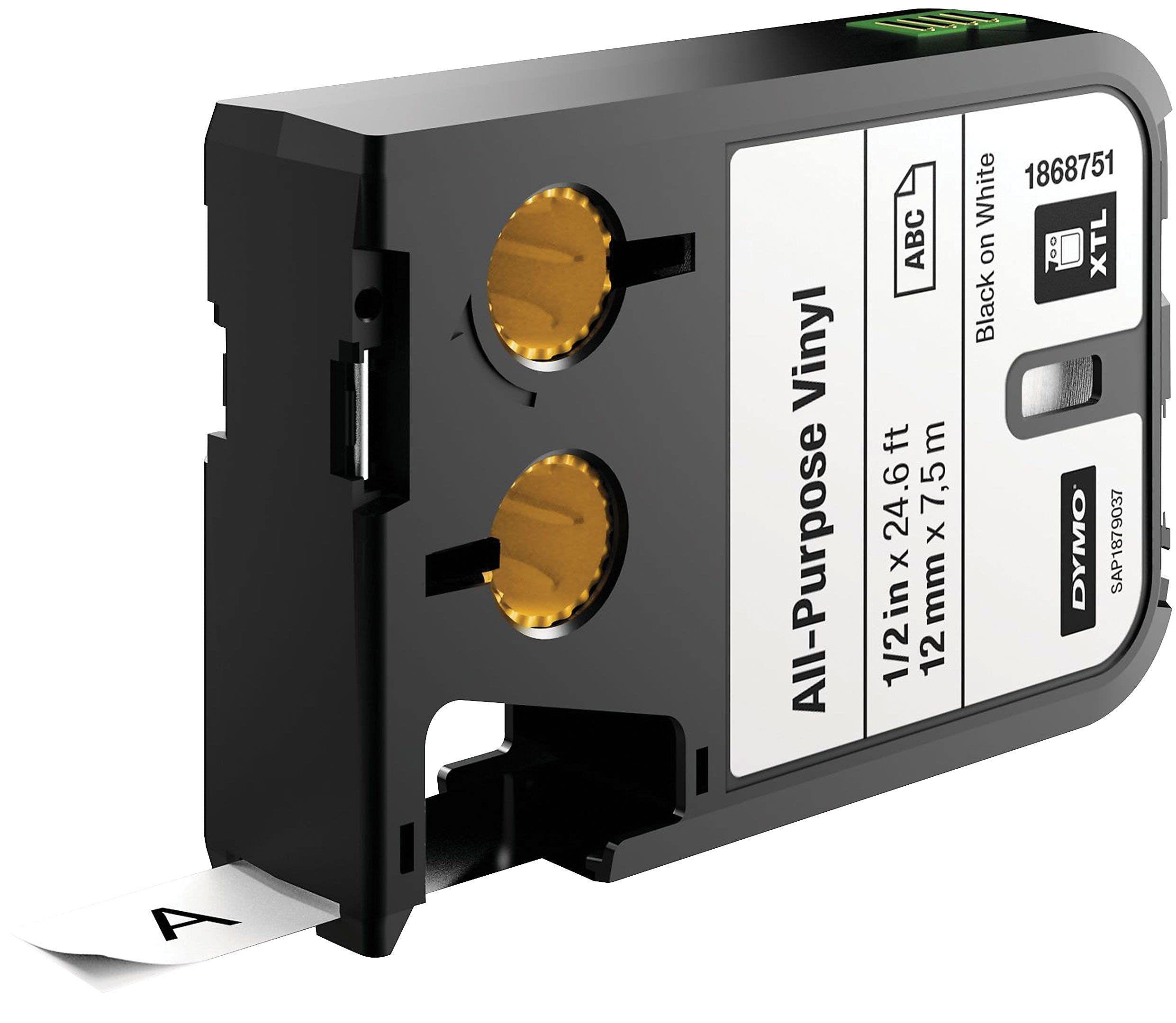 dymo-xtl-cassette-vinyle-12-mm-x-7-m-noir-sur-transparent image 4