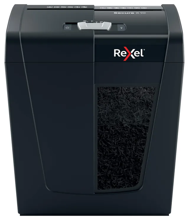 rexel-secure-x10-destructeur-coupe-crois-e-p4-10-feuilles-18l image 1