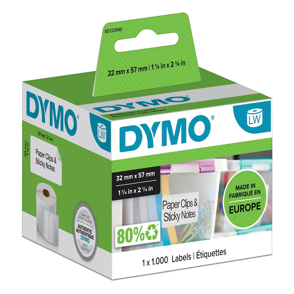 dymo-labelwriter-tiquettes-dossier-suspendu-32-x-57-mm-rouleau-1000 image 1