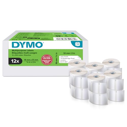dymo-labelwriter-tiquettes-retour-polyvalentes-19-x-51-mm-12-rouleaux-de-500-tiq image 8