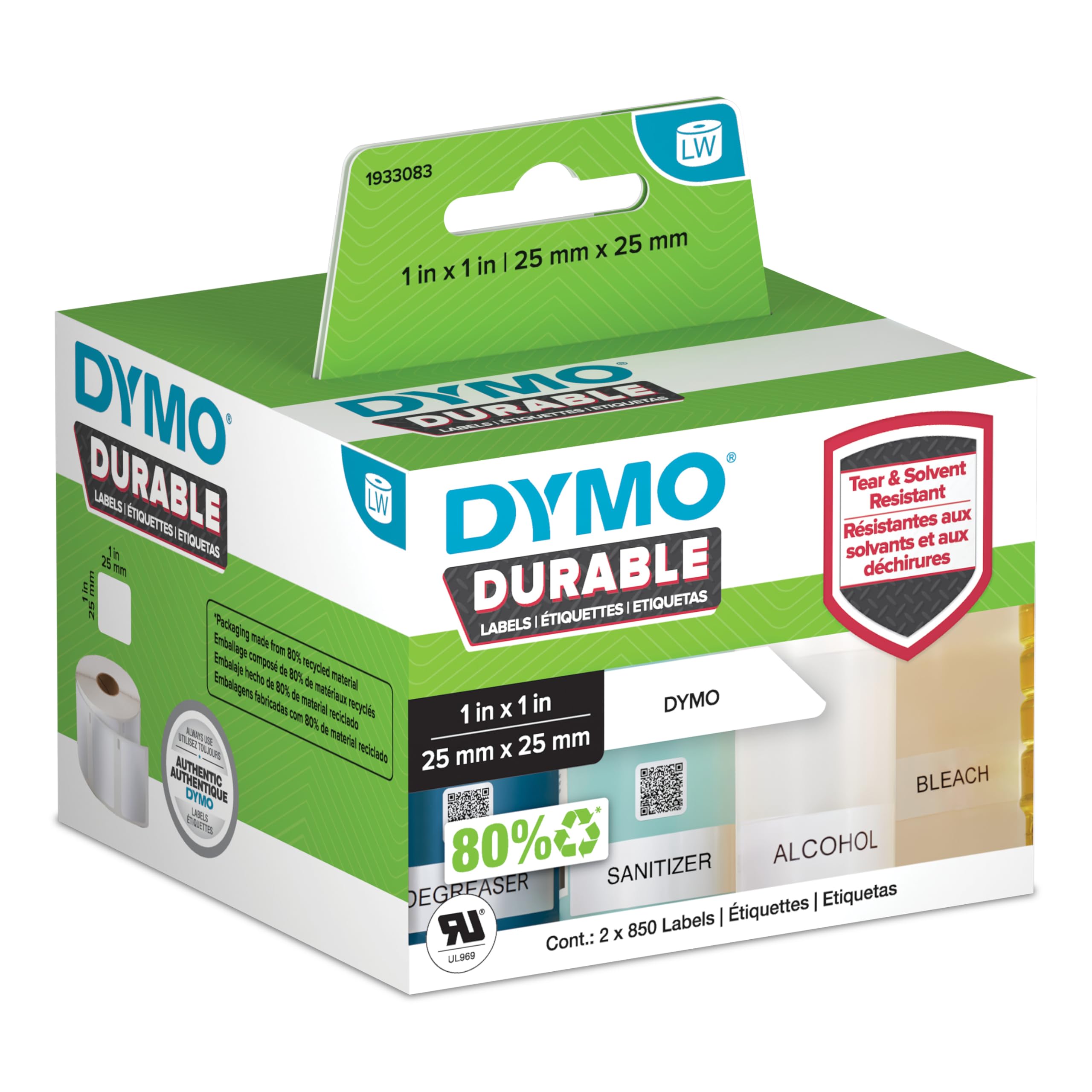 dymo-labelwriter-lot-900-tiquettes-industrielles-plastique-blanc-19x64-mm image 7