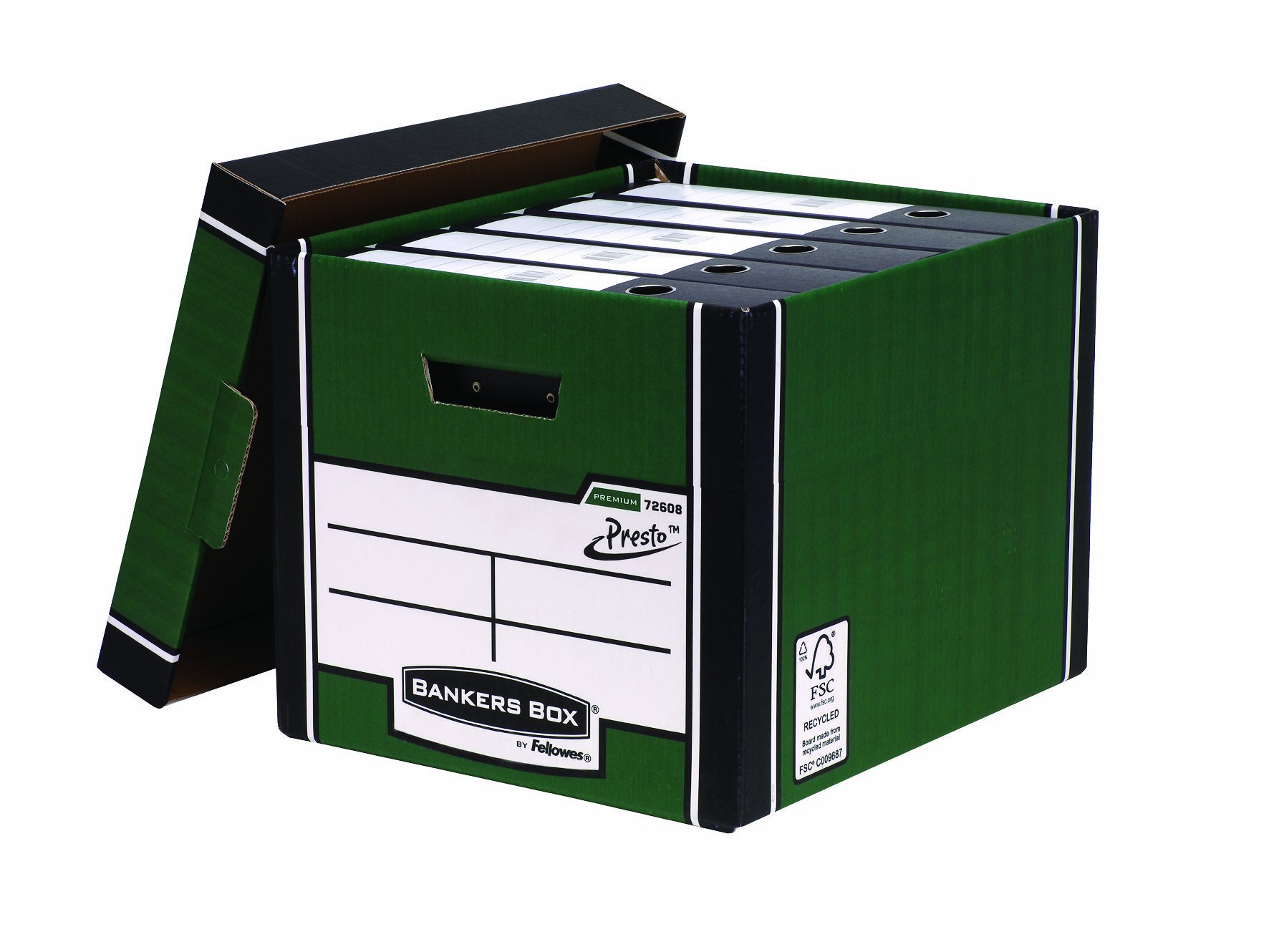 fellowes-bankers-box-presto-bo-tes-archives-vert-lot-de-10-a4 image 6