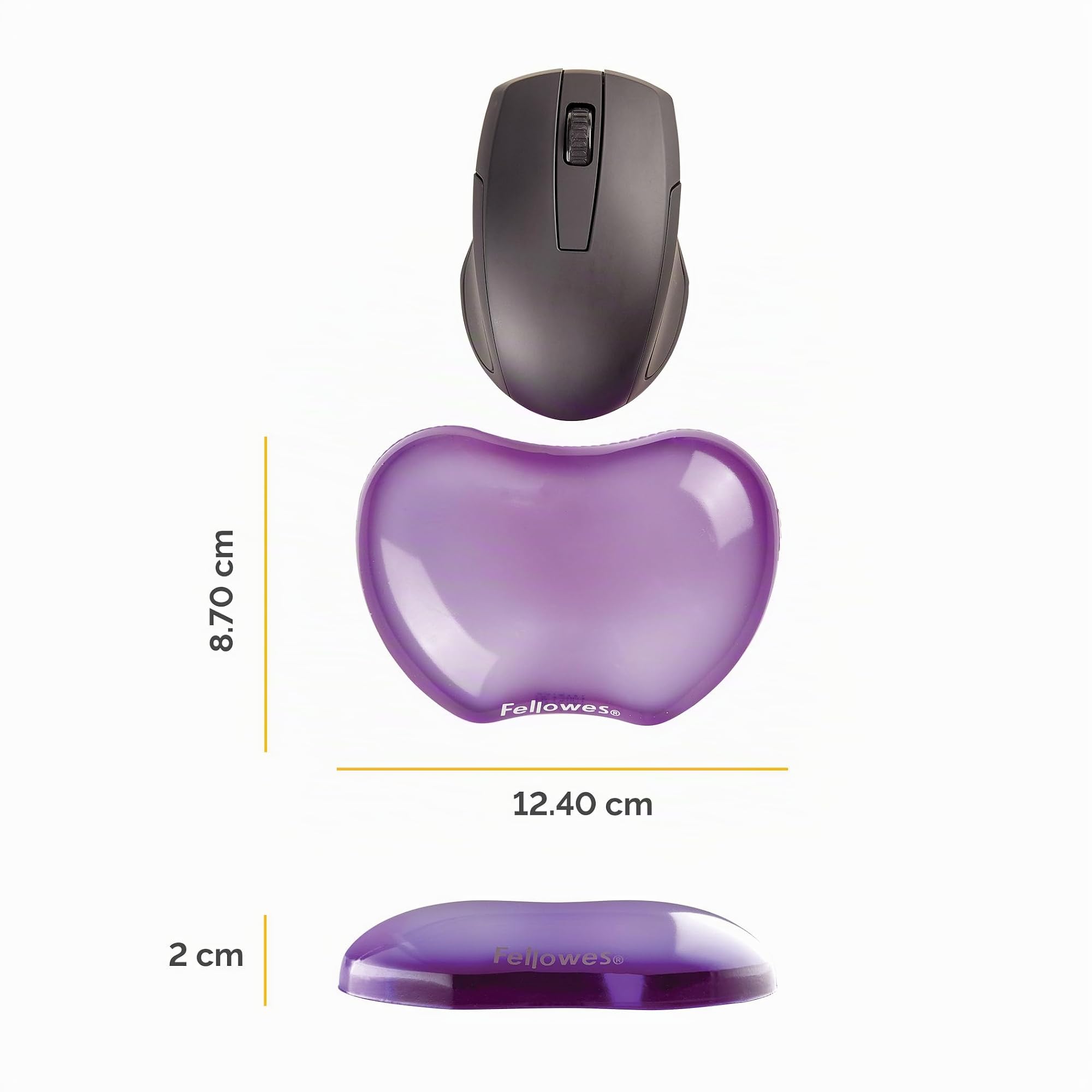 fellowes-crystal-gel-91477-72-mini-repose-poignet-pour-souris-gel-violet-transpa image 2