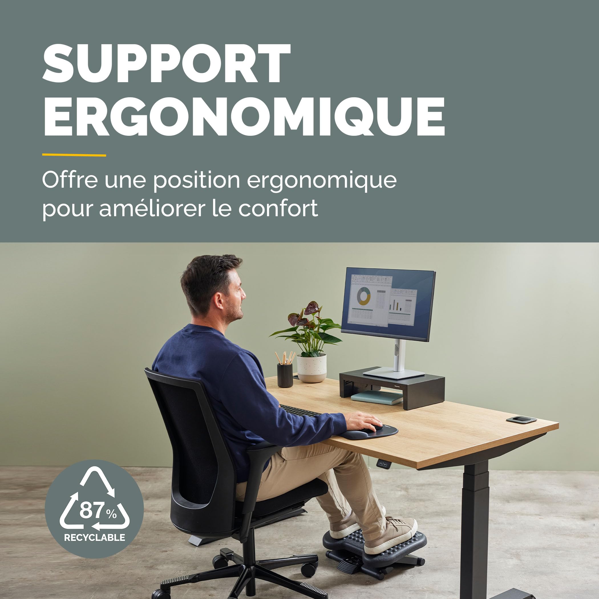 fellowes-everyday-plus-repose-pieds-ergonomique-noir-3-hauteurs image 2