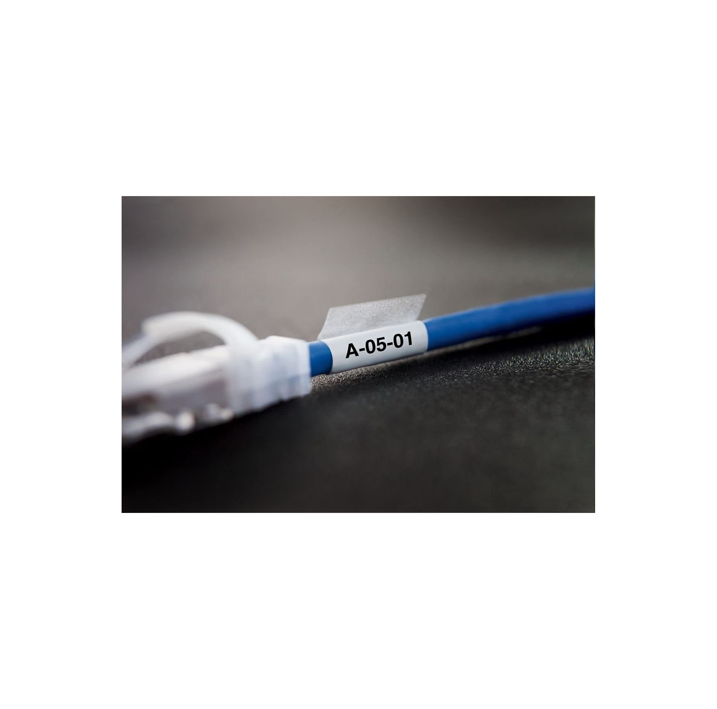 dymo-xtl-tiquettes-gaine-c-ble-21-x-39-mm-noir-sur-blanc-pack-de-150 image 3