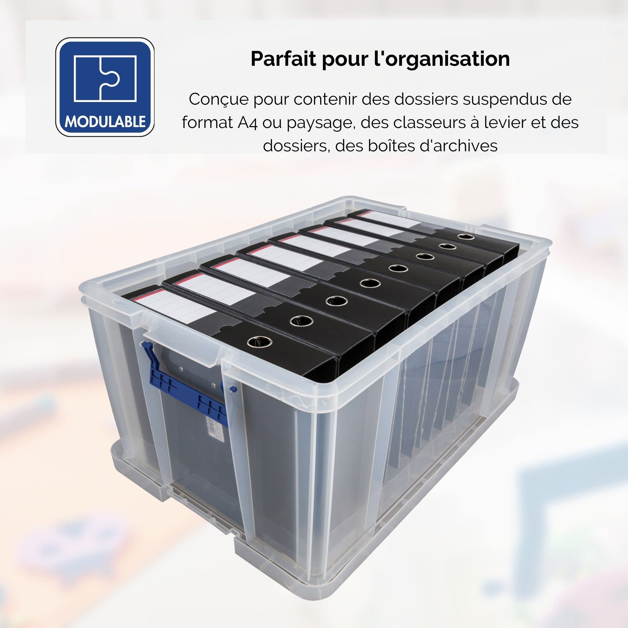 fellowes-bankers-box-prostore-bo-te-de-rangement-70-l-transparente image 5