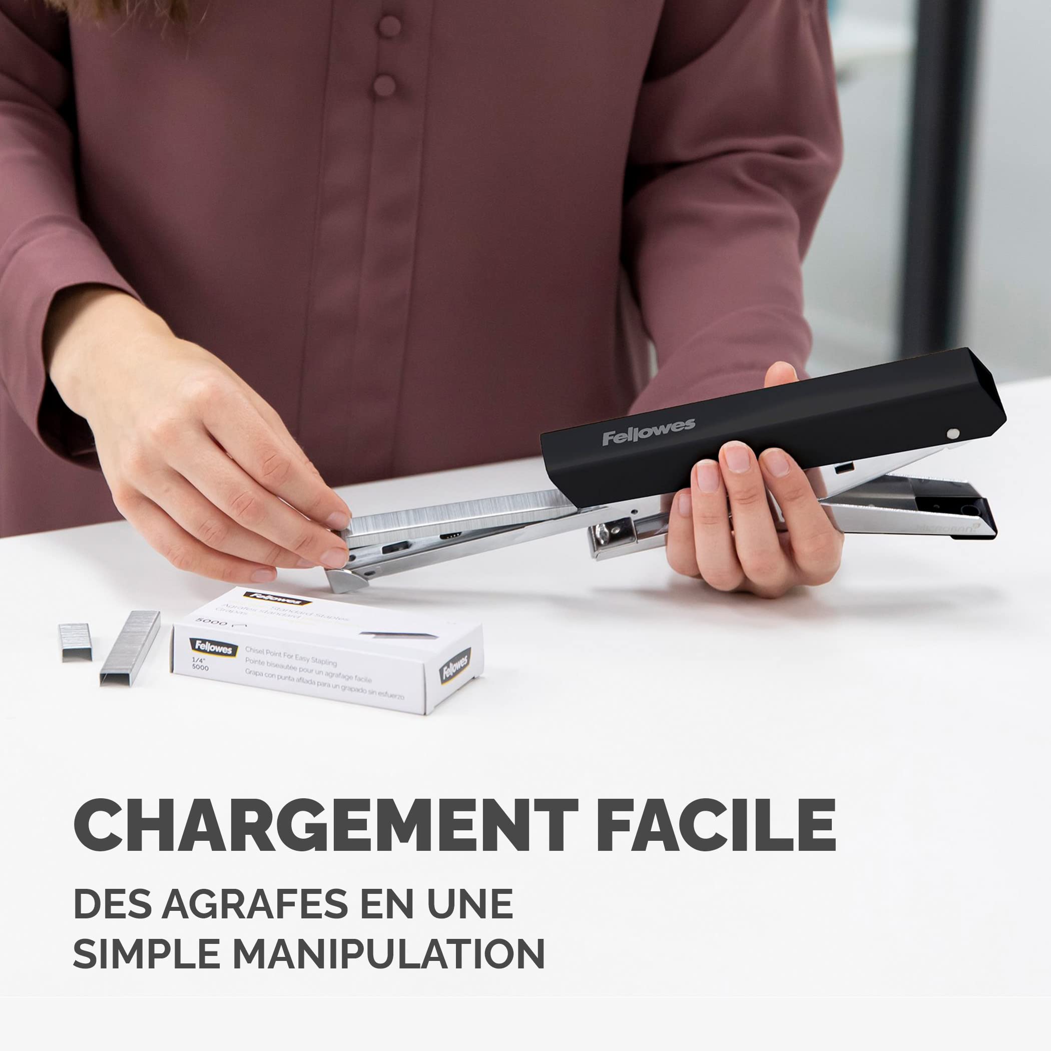 fellowes-lx890-agrafeuse-pince-40-feuilles-anti-bourrage-noire image 7