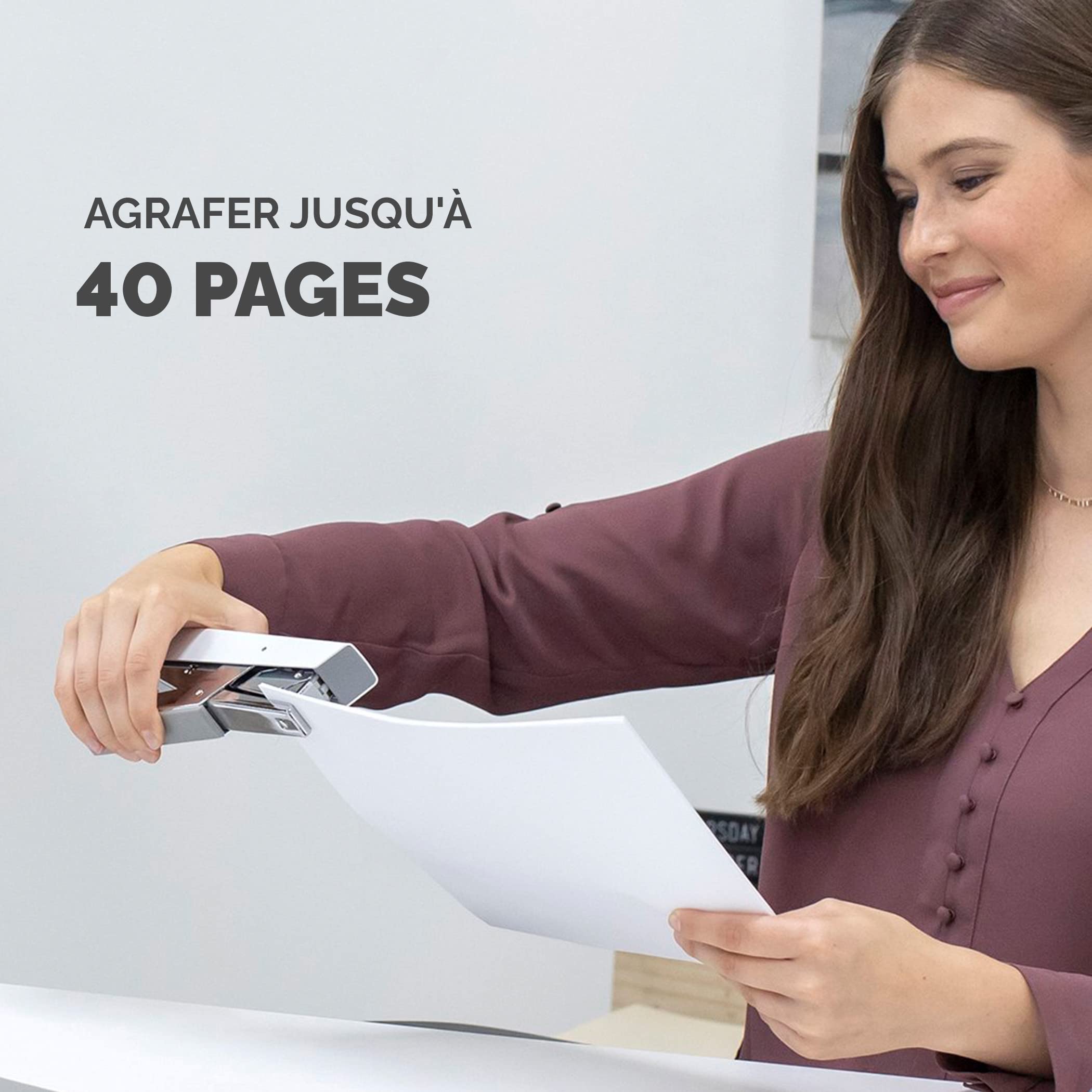 fellowes-lx890-agrafeuse-pince-40-feuilles-blanc image 4