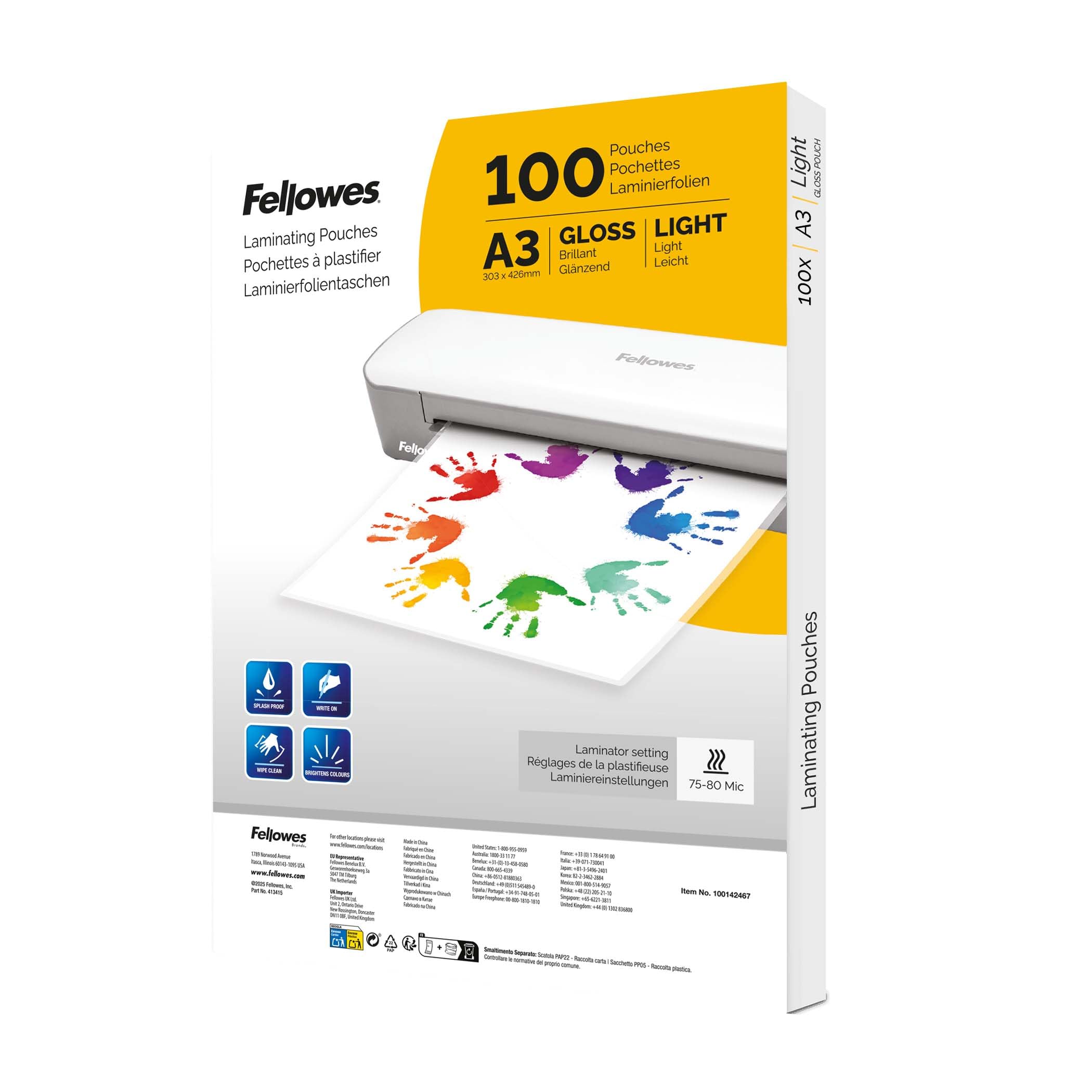 fellowes-pochettes-de-plastification-a3-brillante-lot-de-50 image 8