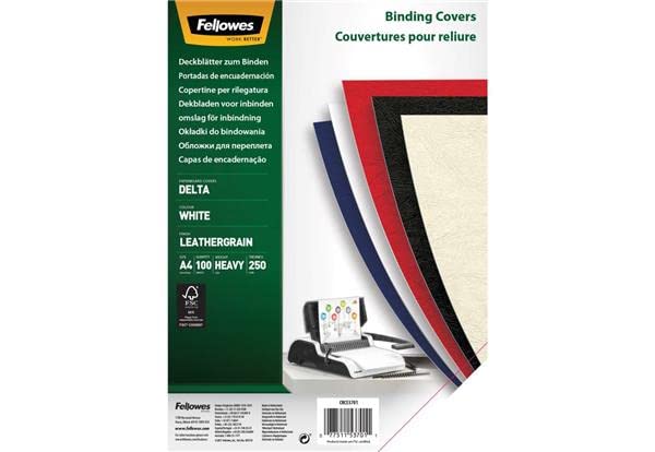 fellowes-5370104-pack-de-100-couvertures-grain-cuir-a4-blanc image 4