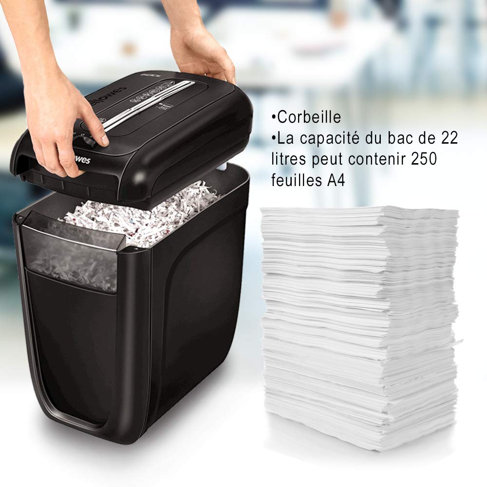 fellowes-60cs-destructeur-de-documents-coupe-crois-e-10-feuilles-22l image 4