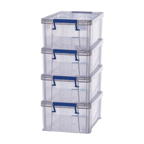fellowes-bankers-box-prostore-10-l-lot-de-4-boites-de-rangement-plastique-transp image 4
