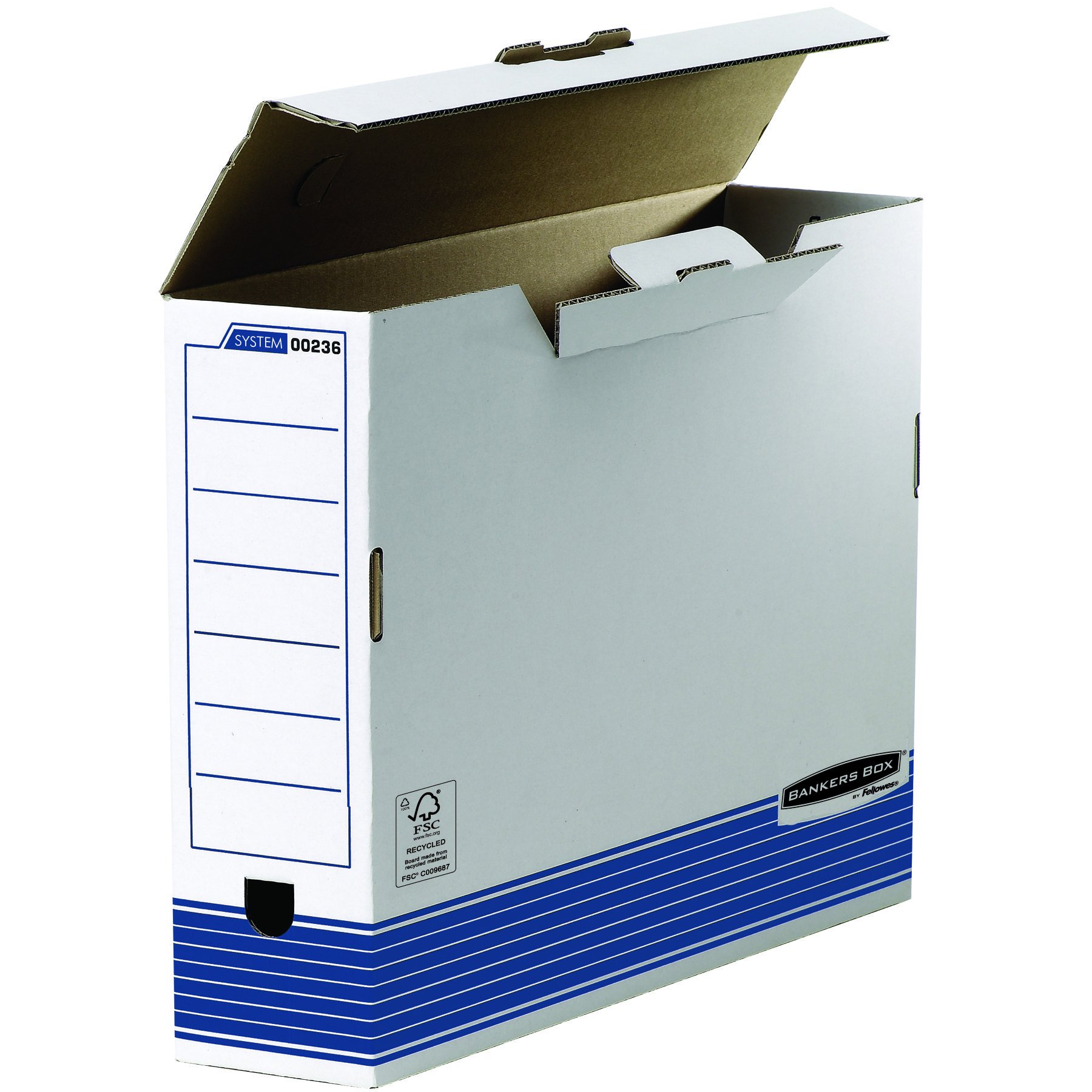 fellowes-bankers-box-system-bo-te-archive-a3-100-mm-bleu-blanc-lot-de-10 image 2