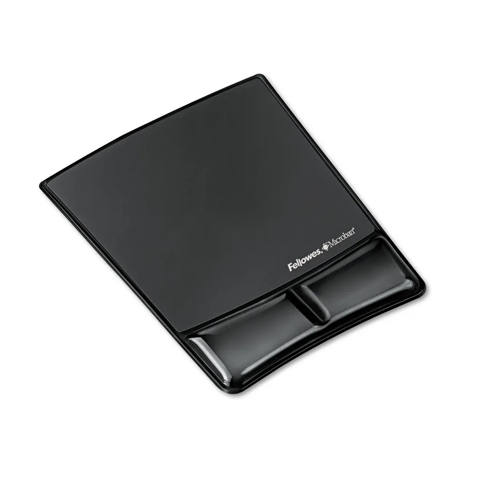fellowes-health-v-crystal-9182301-tapis-de-souris-ergonomique-repose-poignet-noi image 1