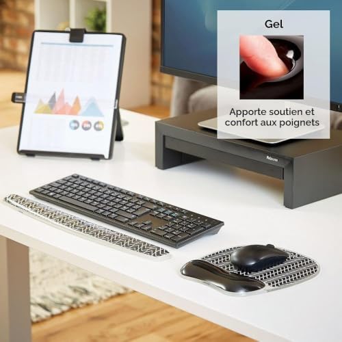 fellowes-photo-gel-tapis-de-souris-ergonomique-avec-repose-poignet-chevron image 6