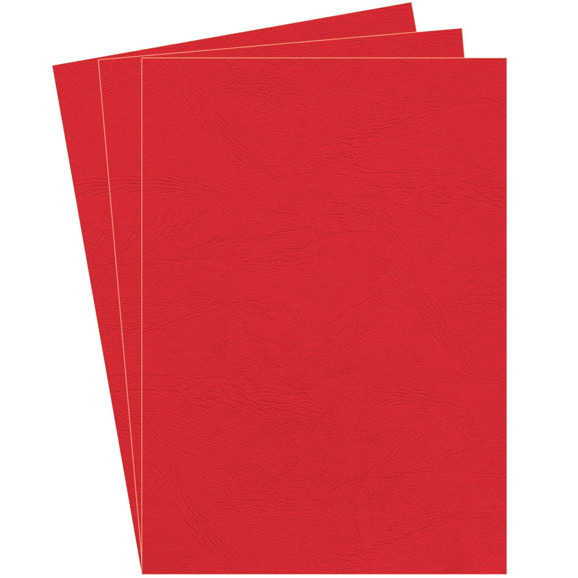 fellowes-5370305-couvertures-de-reliure-grain-cuir-a4-pack-de-100-rouge image 1
