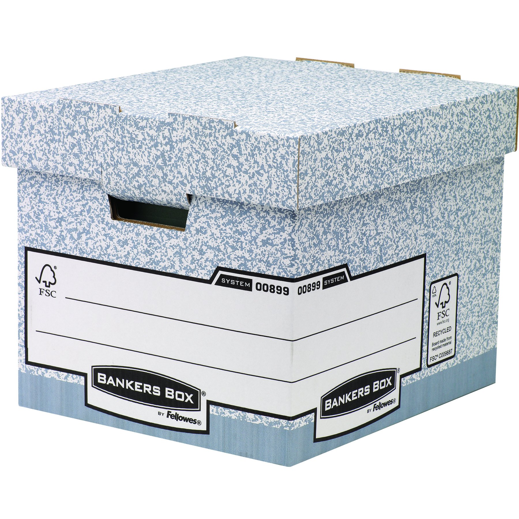 fellowes-banker-box-system-0089901-caisses-charge-lourde-par-10-gris image 1