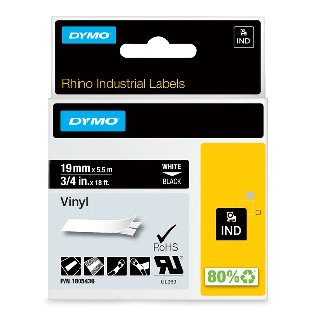 dymo-rhino-pro-ruban-industriel-vinyle-24-mm-noir-1805432 image 1