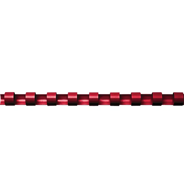 fellowes-anneaux-en-plastique-10-mm-rouge-lot-de-100-pour-reliure-21-boucles-41- image 1