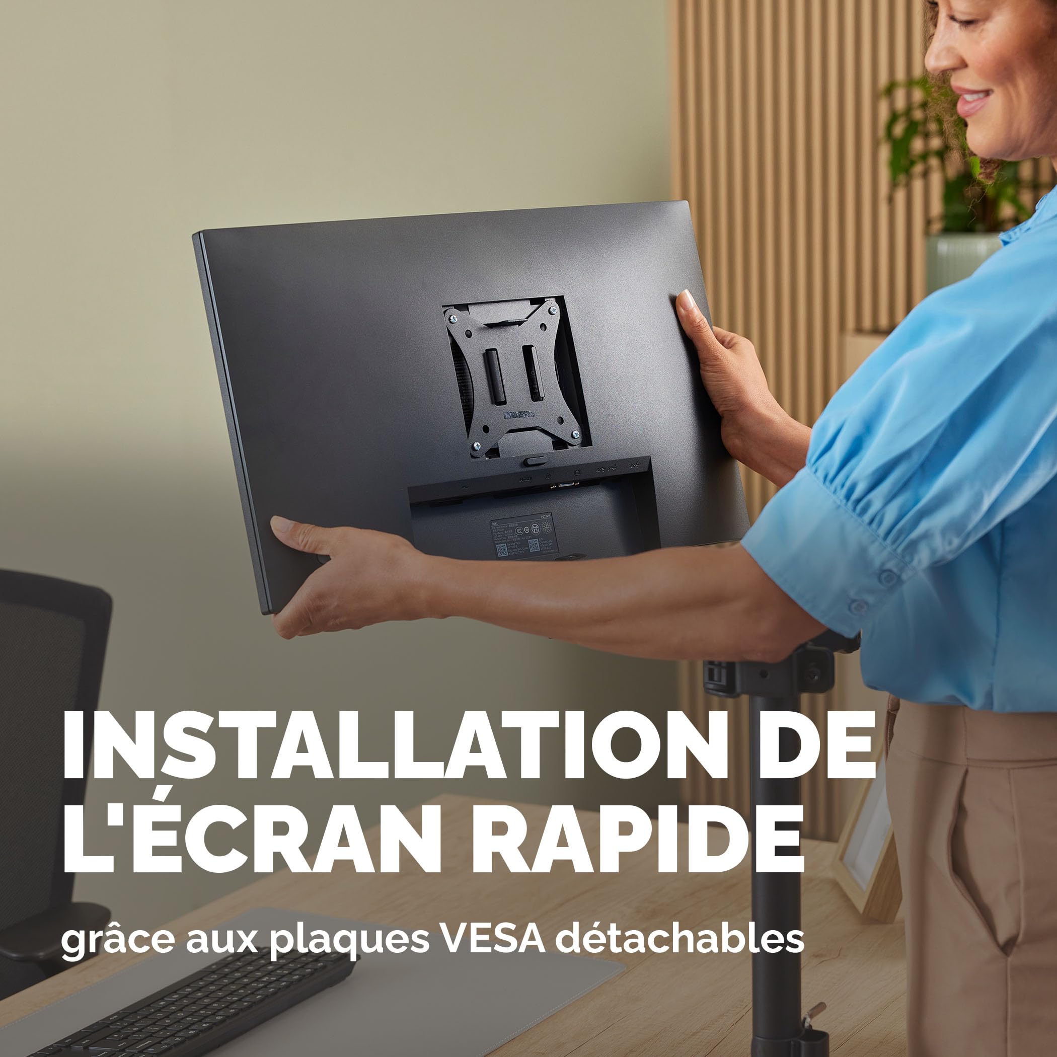 fellowes-everyday-bras-cran-simple-jusqu-32-9-kg-vesa-75-100-pince-illet image 6