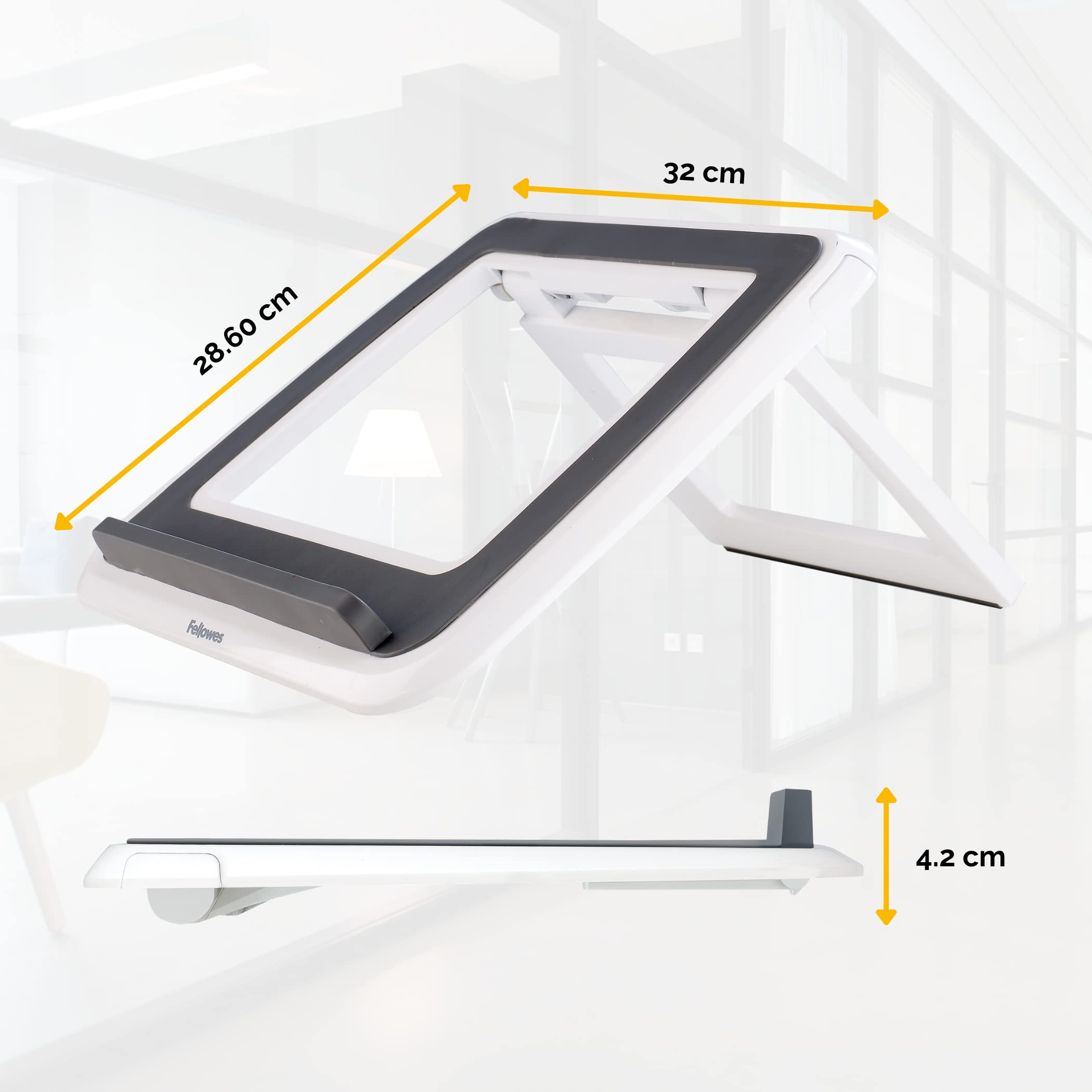 fellowes-quicklift-i-spire-support-ordinateur-portable-pliable-17-blanc image 2