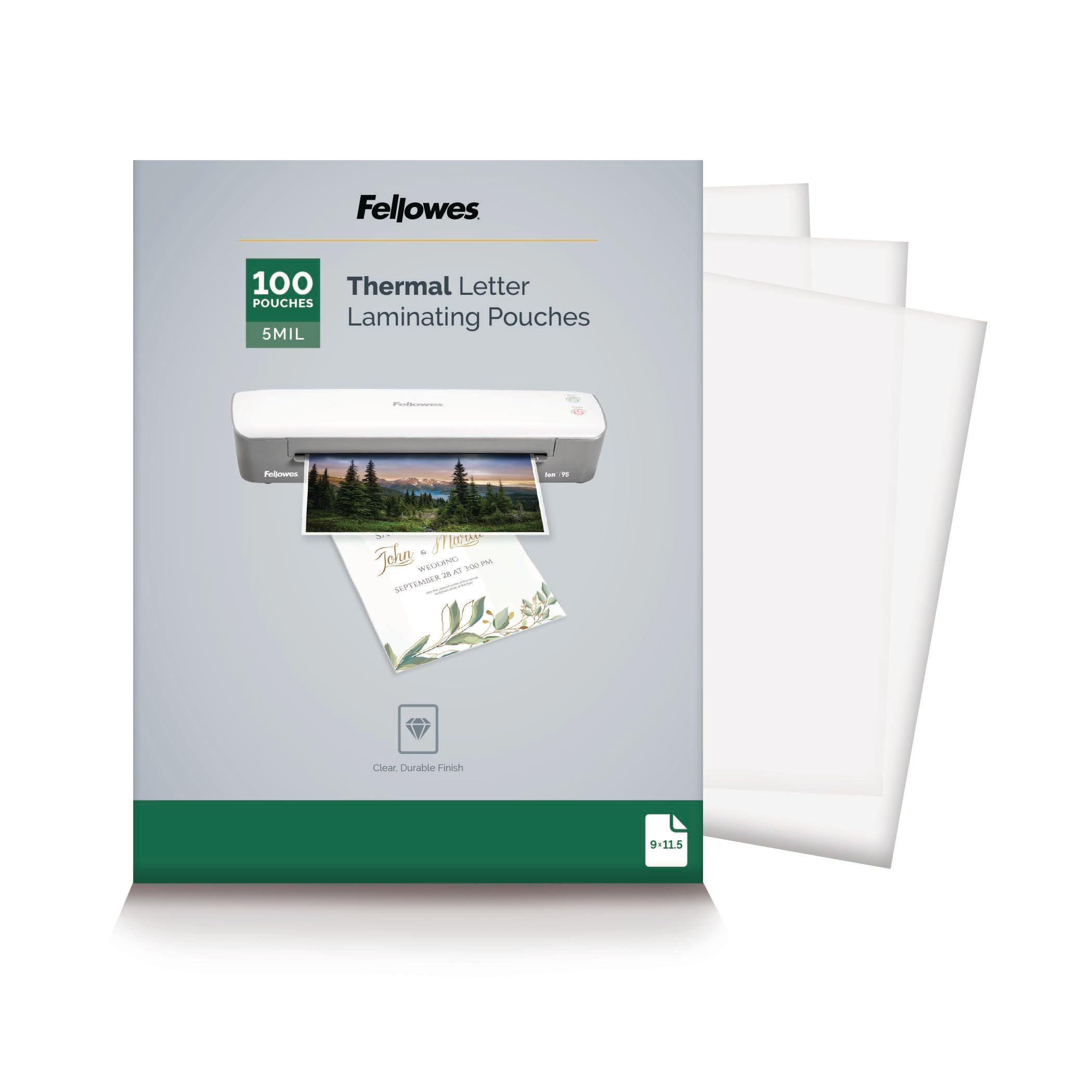 fellowes-5743501-pochettes-plastifier-letter-brillantes-127-microns-lot-de-100 image 1