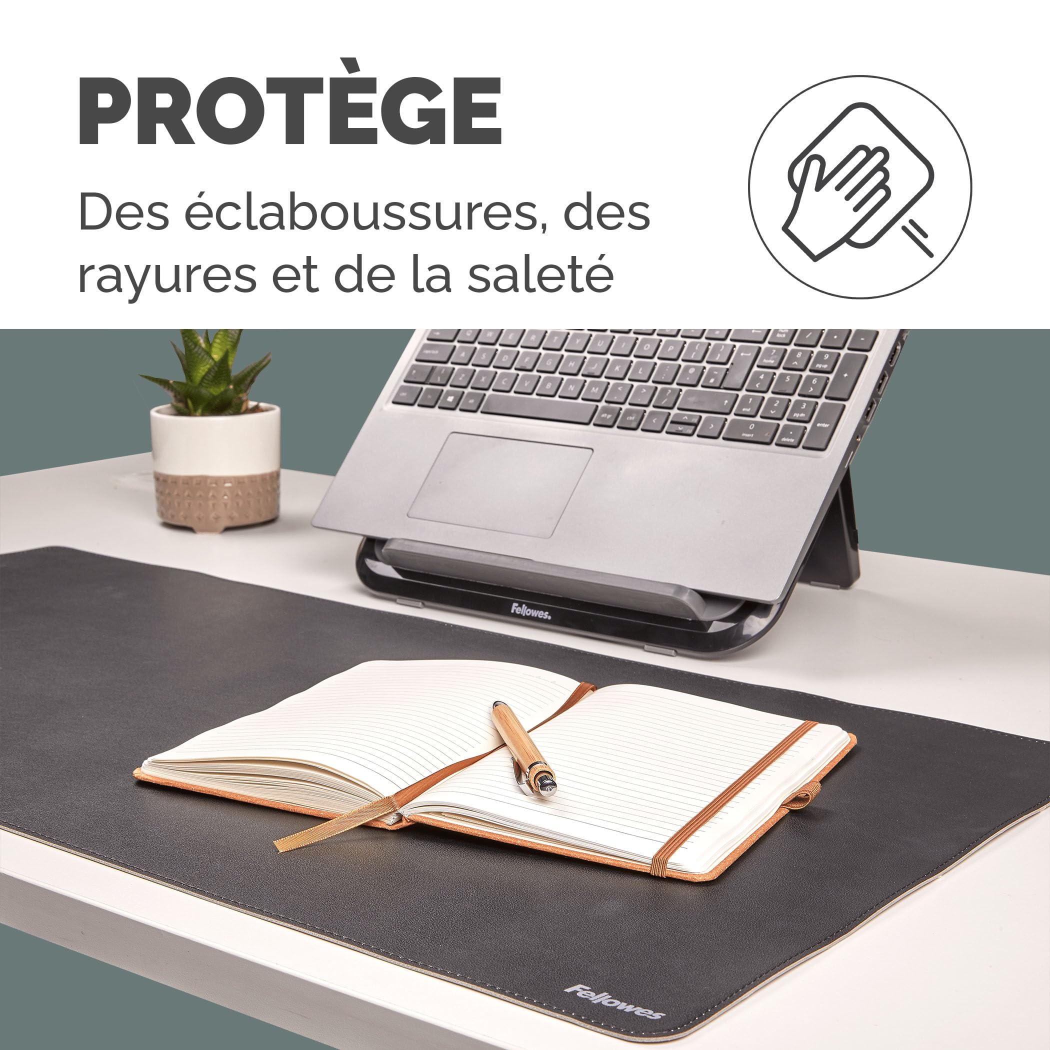 fellowes-everyday-tapis-de-bureau-80-x-40-cm-sous-main-double-face-noir-gris-en- image 7