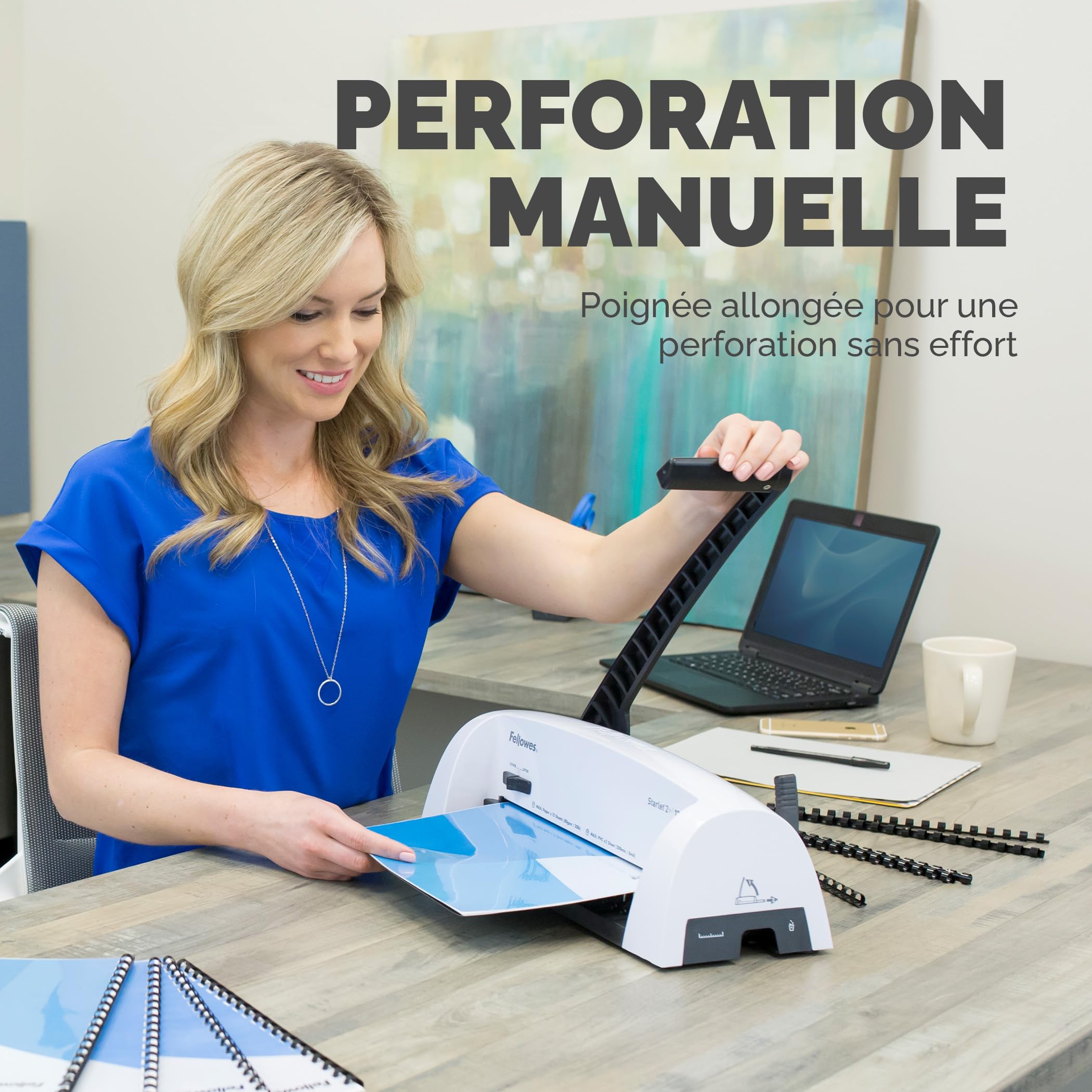 fellowes-starlet-2-machine-relier-manuelle-anneaux-plastique-a4 image 6