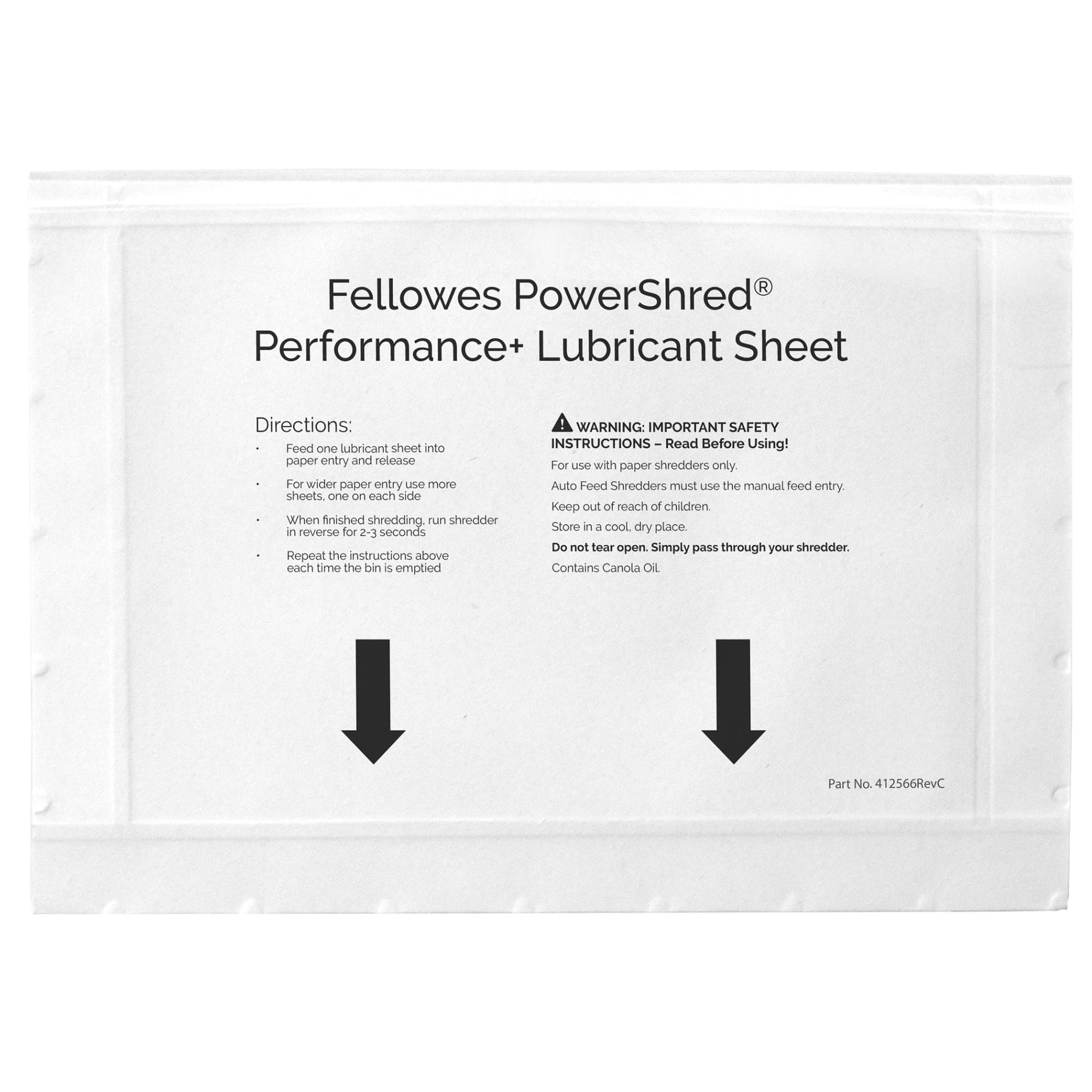 fellowes-powershred-performance-feuilles-lubrifiantes-lot-de-10 image 6
