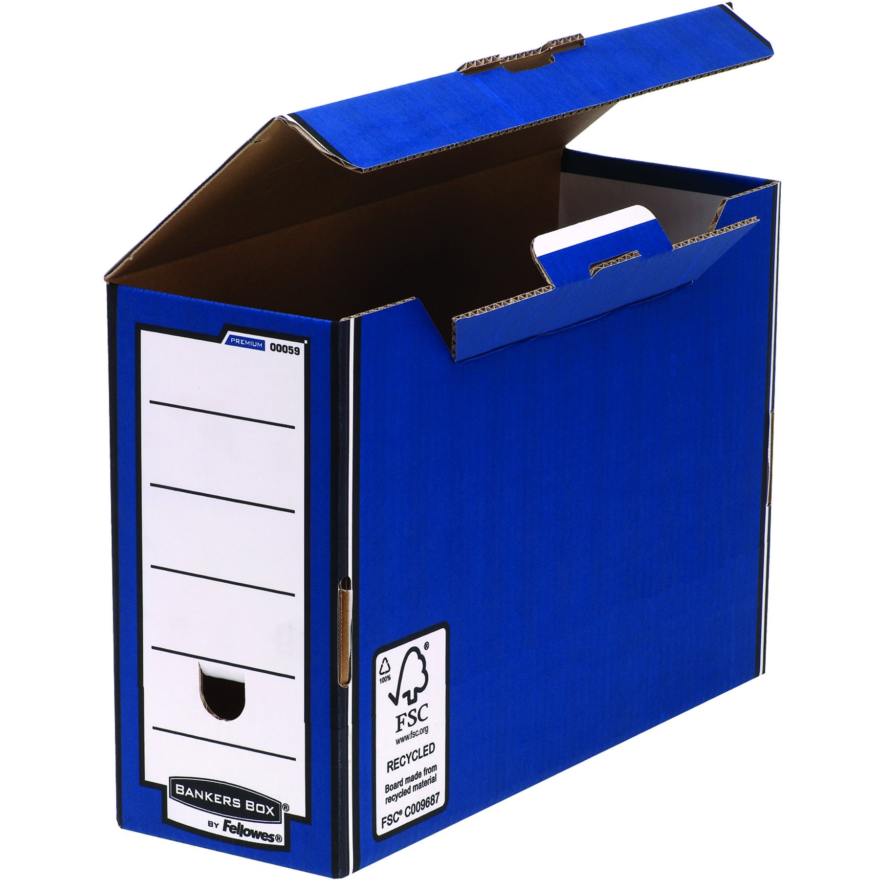 fellowes-bankers-box-premium-bo-te-archive-127-mm-bleue-lot-de-10 image 2