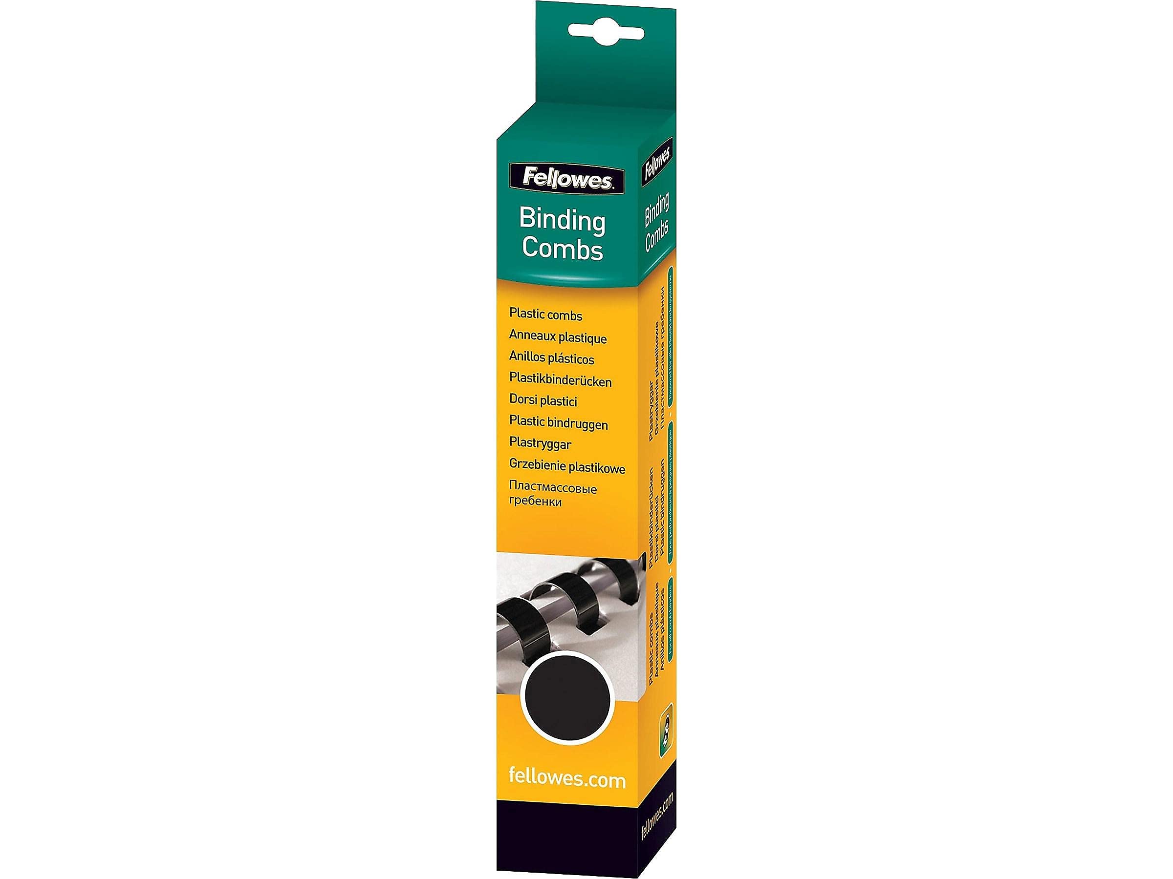 fellowes-52367-peignes-de-reliure-plastique-19-anneaux-noir-150-feuilles-lot-de- image 4