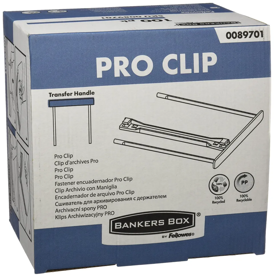 fellowes-transit-pack-de-100-clips-d-archivage-cologique-blanc-100-mm image 1