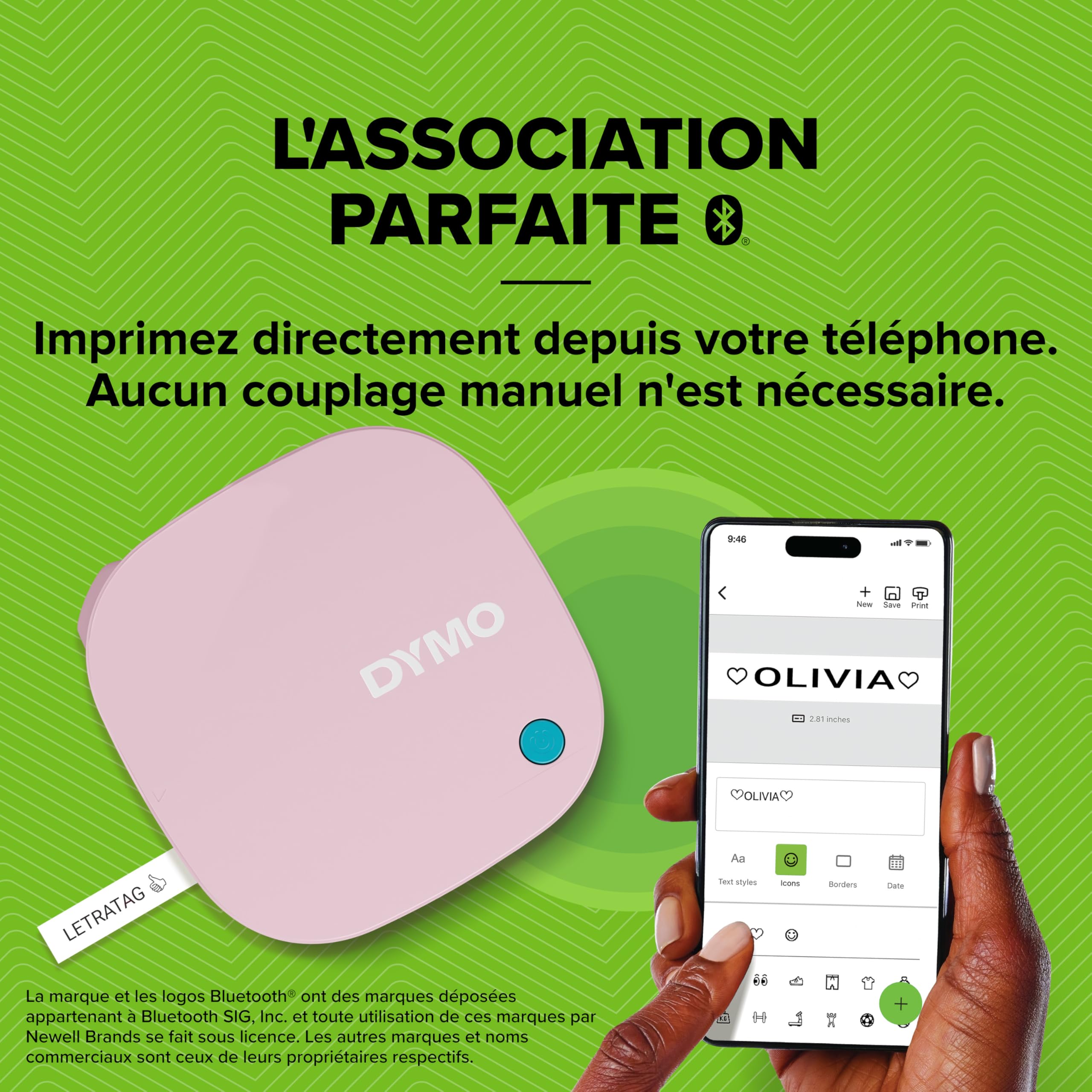 dymo-letratag-200b-tiqueteuse-bluetooth-rose-3-rubans-12-mm image 4