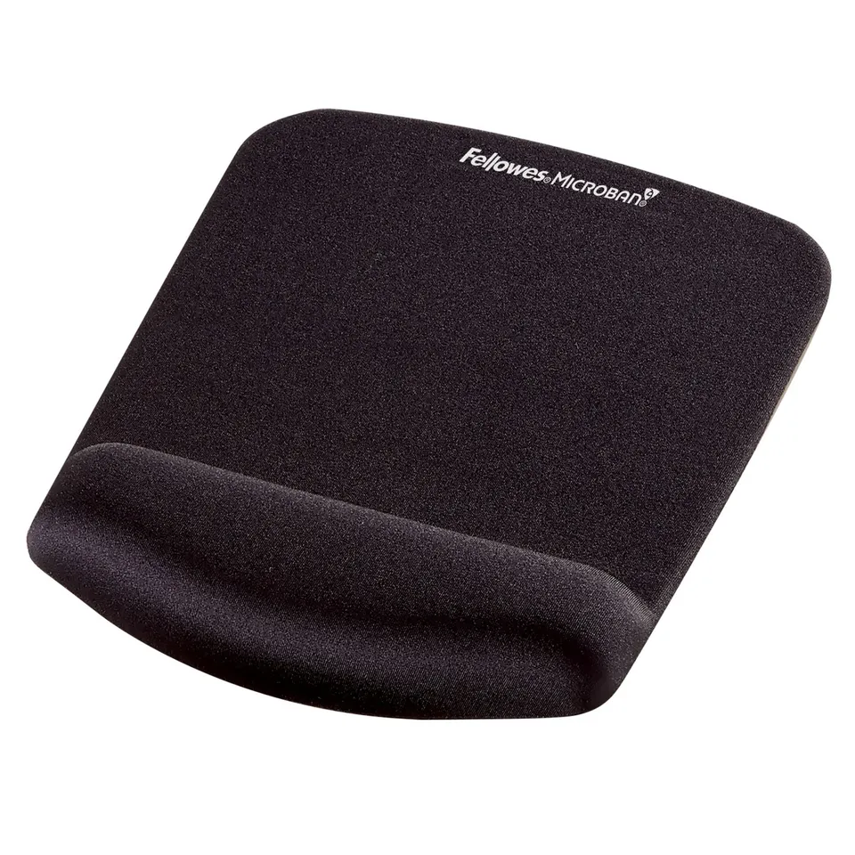 fellowes-plushtouch-tapis-de-souris-repose-poignet-m-moire-de-forme-noir image 1