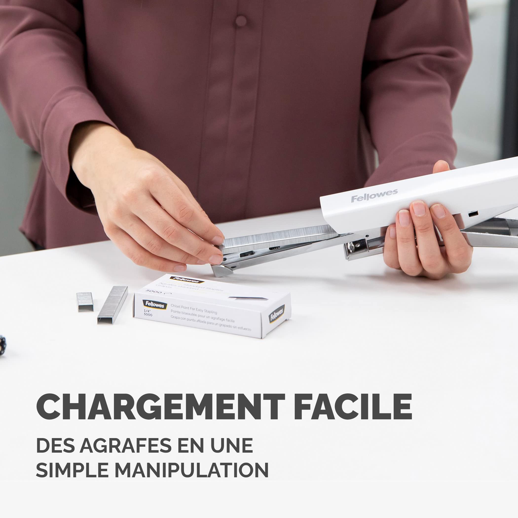 fellowes-lx890-agrafeuse-pince-40-feuilles-blanc image 7