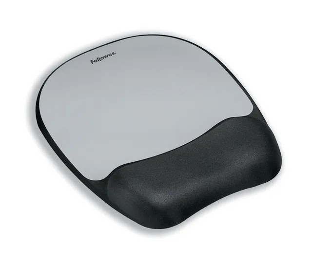 fellowes-9175801-tapis-de-souris-ergo-mousse-aluminium-avec-repose-poignet-noir- image 1